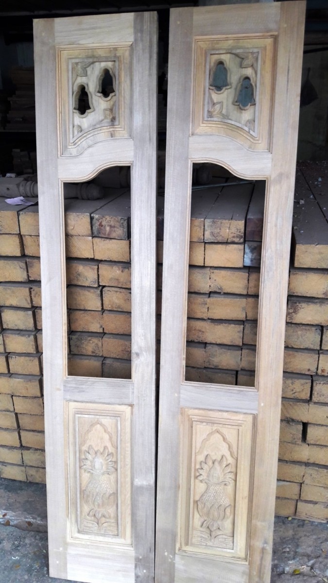 Pooja Door Carving